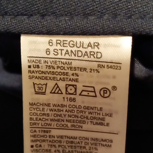 🆕 NWT Old Navy straight leg dress pants navy blue - Picture 8 of 8